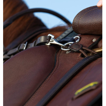 Peitoral Horseware Micklem com martingala Castanho