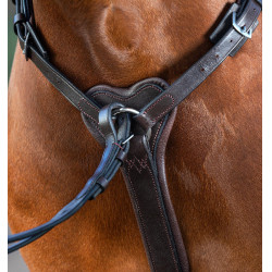 Peitoral Horseware Micklem com martingala Castanho