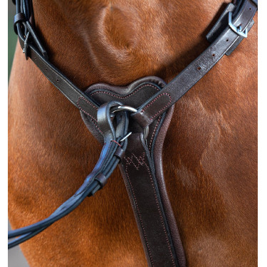 Peitoral Horseware Micklem com martingala Castanho