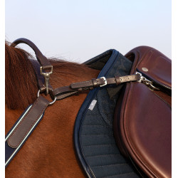 Peitoral Horseware Micklem com martingala Castanho