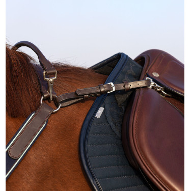 Peitoral Horseware Micklem com martingala Castanho