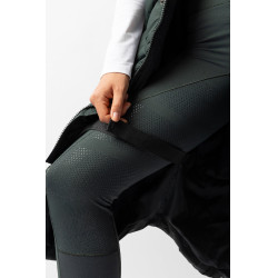 Colete acolchoado longo sem mangas Gem B Vertigo Verde escaravelho