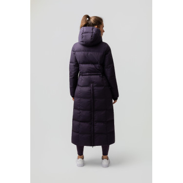 Casaco comprido acolchoado feminino Paloma Horze Beladona negra