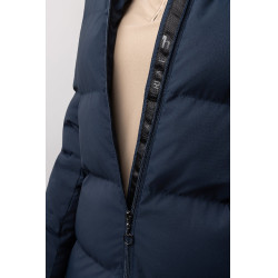 Casaco comprido acolchoado feminino Paloma Horze Mirtilo Cinzento