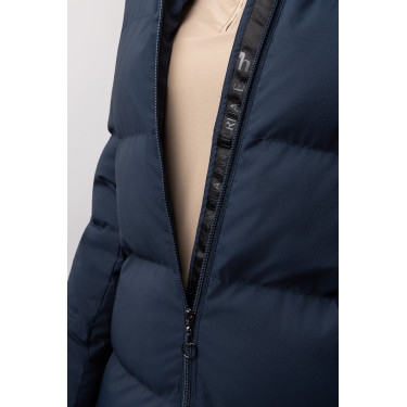 Casaco comprido acolchoado feminino Paloma Horze Mirtilo Cinzento