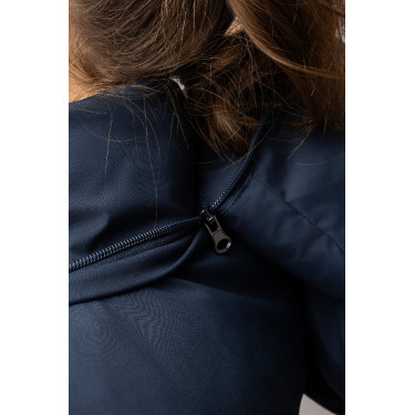 Casaco comprido acolchoado feminino Paloma Horze Mirtilo Cinzento