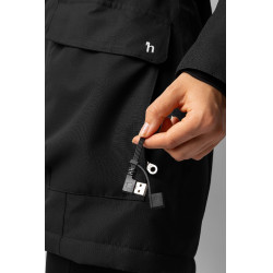 Casaco acolchoado aquecido longo Jadine Horze inverno Preto