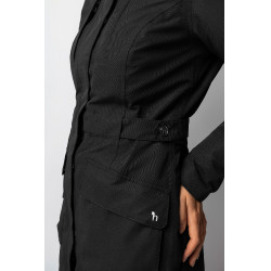 Casaco acolchoado aquecido longo Jadine Horze inverno Preto