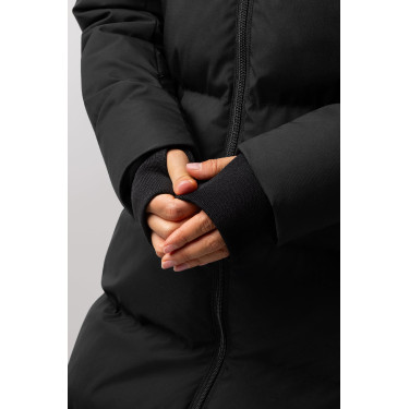 Casaco comprido acolchoado feminino Paloma Horze Preto