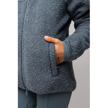 Casaco polar híbrido Misha criança Tempo de trovoada Cinzento