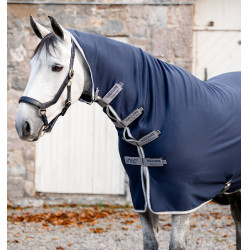 Camisola de secagem Horseware integral Amigo Jersey Marinho / cinza titânio / prata Azul-marinho