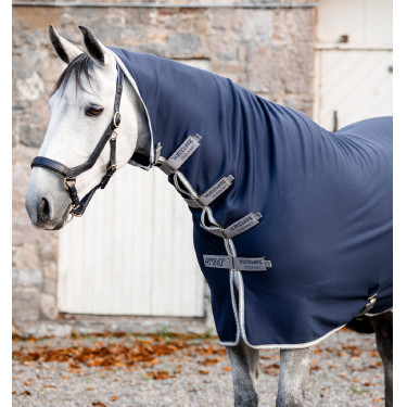 Camisola de secagem Horseware integral Amigo Jersey Marinho / cinza titânio / prata Azul-marinho
