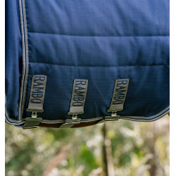 Cobertor de estábulo Horseware Rambo® Optimo 400g Marinho / tempestade / cinza prateado Azul-marinho