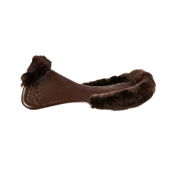 Amortecedor Acavallo Gel NS-S Classic-S recortado plano Marrom / carneiro marrom Castanho