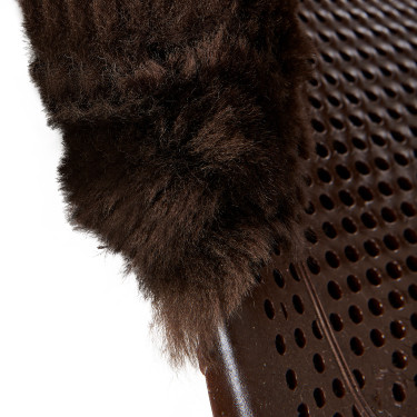 Amortecedor Acavallo Gel NS-S Classic-S recortado plano Marrom / carneiro marrom Castanho