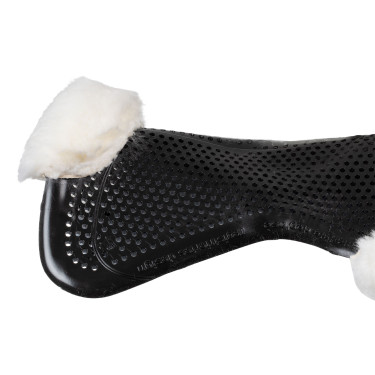 Amortecedor Acavallo Gel NS-S Classic-S recortado plano Preto / lã branca