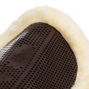 Amortecedor Acavallo Gel NS-S Classic-S recortado plano meia espessura Marrom / lã natural Castanho Amortecedor Acavallo Gel NS-S Classic-S recortado plano meia espessura Marrom / lã natural Castanho