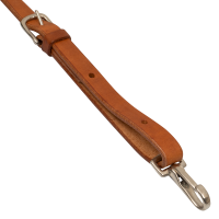 Ligação em couro engordurado western Pool’s Óleo claro Castanho