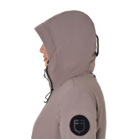Blusão Equestro feminino repelente à água e corta-vento Cinza gelado Cinzento
