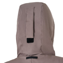 Blusão Equestro feminino repelente à água e corta-vento Tigrado Castanho