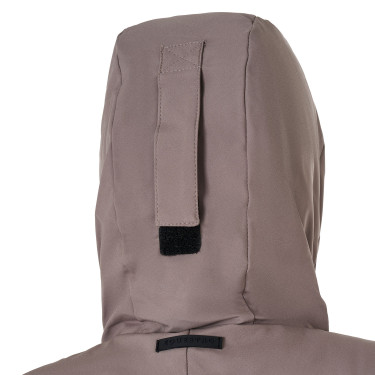 Blusão Equestro feminino repelente à água e corta-vento Tigrado Castanho