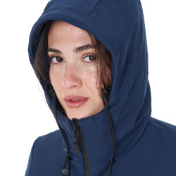 Blusão impermeável feminino Equestro x FISE Blazer marinho Azul-marinho