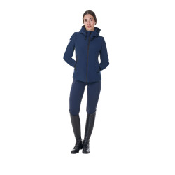 Blusão impermeável feminino Equestro x FISE Blazer marinho Azul-marinho