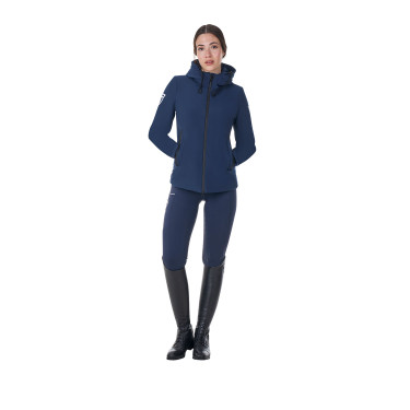Blusão impermeável feminino Equestro x FISE Blazer marinho Azul-marinho