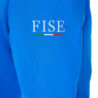 Blusão impermeável feminino Equestro x FISE Azul da Savoia