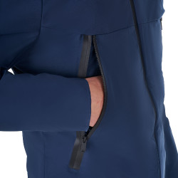 Blusão impermeável masculino Equestro x FISE Blazer marinho Azul-marinho