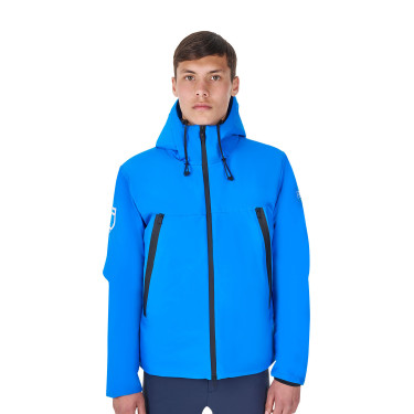 Blusão impermeável masculino Equestro x FISE Azul da Savoia