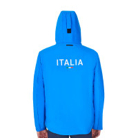 Blusão impermeável masculino Equestro x FISE Azul da Savoia