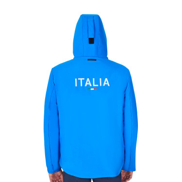 Blusão impermeável masculino Equestro x FISE Azul da Savoia