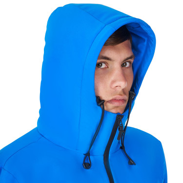 Blusão impermeável masculino Equestro x FISE Azul da Savoia