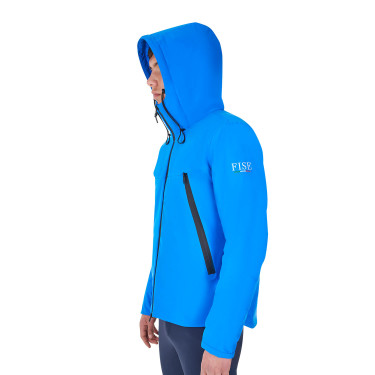 Blusão impermeável masculino Equestro x FISE Azul da Savoia