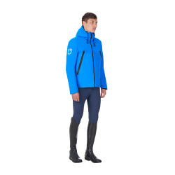 Blusão impermeável masculino Equestro x FISE Azul da Savoia