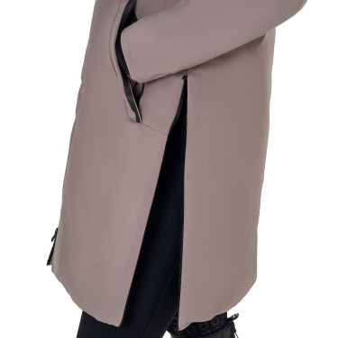 Casaco comprido feminino Equestro repelente à água e corta-vento Tigrado