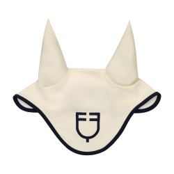 Touca Equestro acolchoada Wave em tecido técnico Branco antigo / azul-marinho Blazer