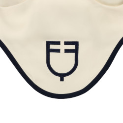 Touca Equestro acolchoada Wave em tecido técnico Branco antigo / azul-marinho Blazer