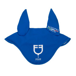 Touca Equestro x FISE em tecido técnico Azul da Savoia