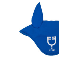 Touca Equestro x FISE em tecido técnico Azul da Savoia