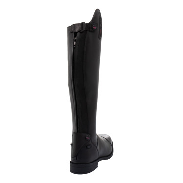 Botas unissexo Supreme em couro macio com fecho posterior Preto