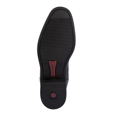 Botas unissexo Supreme em couro macio com fecho posterior Preto