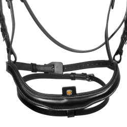 Bridão anatómico Equestro com muserola curva Preto