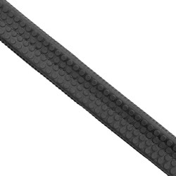 Bridão anatómico Equestro com muserola curva Preto