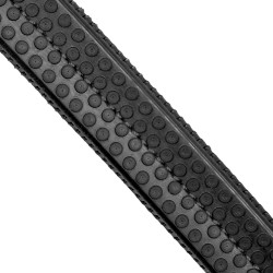 Bridão inglês em couro macio Equestro com pespontos decorativos Preto