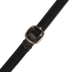 Bridão em couro brilhante para hobby horse Equestro Preto