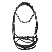 Bridão Equestro com focinheira anatómica Preto Bridão Equestro com focinheira anatómica Preto