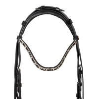 Bridão Equestro com focinheira anatómica Preto Bridão Equestro com focinheira anatómica Preto