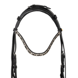 Bridão Equestro com focinheira anatómica Preto